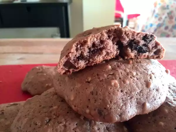 Receita Bolachas de avelã e chocolate