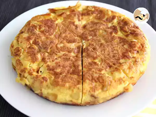 Receita Tortilha de batatas com cebola