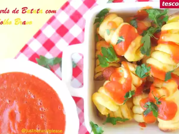 Receita Curls de batata com molho bravo