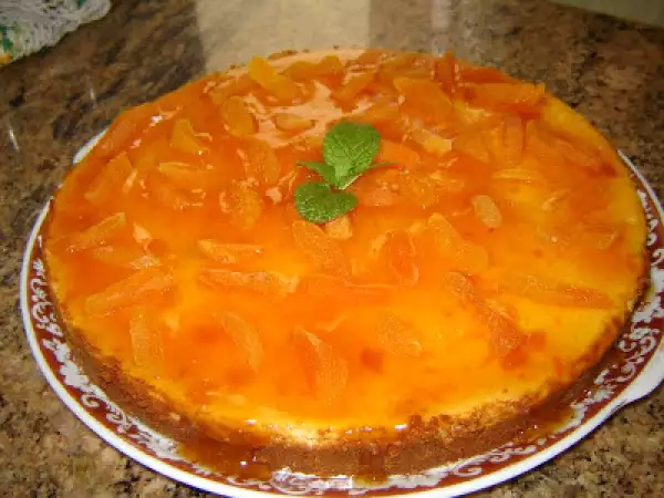 Receita Torta de ricota com geléia de damasco