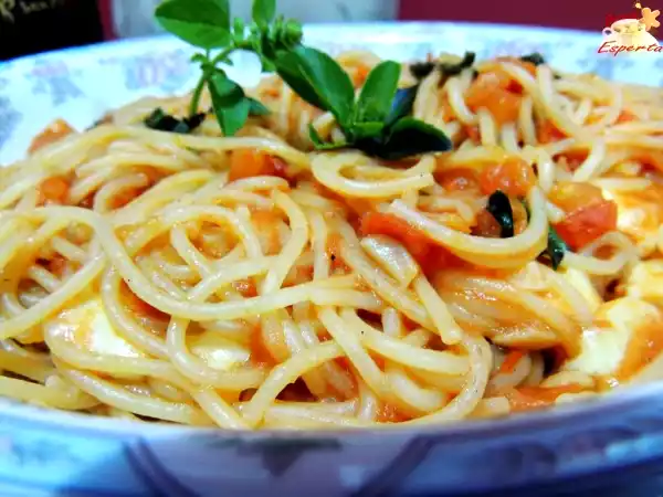 Receita Macarronada com o verdadeiro molho italiano