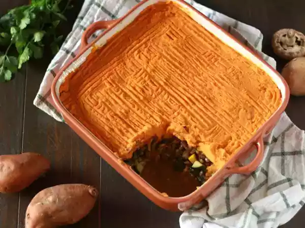 Receita Empadão vegetariano de batata doce