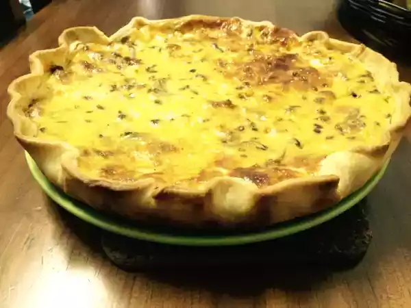Receita Quiche de farinheira e cogumelos