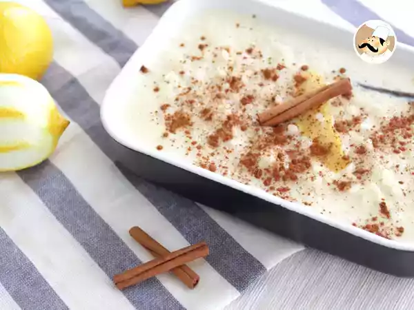 Receita Arroz doce / doce de leite com canela, baunilha e limão