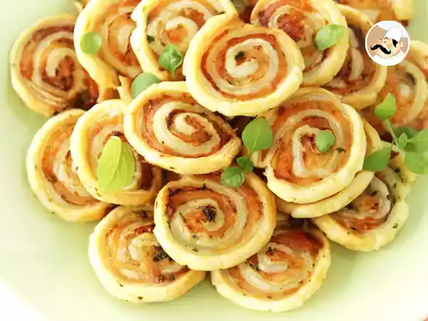 Receita Mini folhado de salmão e manjericão