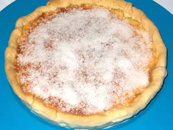 Receita Tarte creme com leite de côco