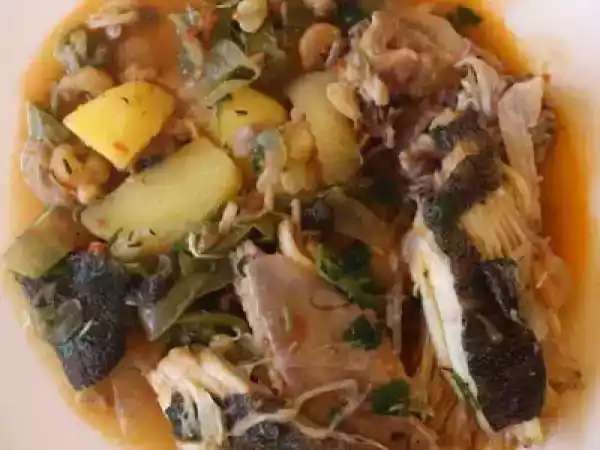 Receita Um guisado receita de camarão realmente rico e bom.