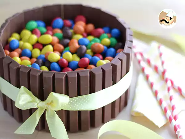 Receita Bolo kitkat e m&m's