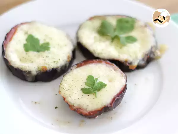 Receita Mini pizzas de beringela / berinjela