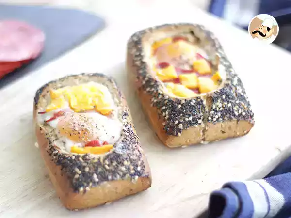 Receita Egg boats de chouriço