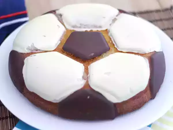 Receita Bolo bola de futebol