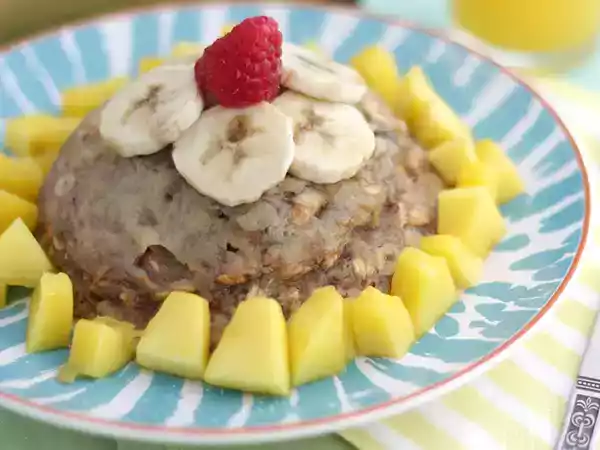 Receita Bowl cake de banana