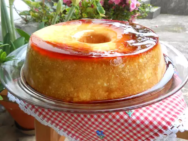 Receita Pudim mandarim em nuvem