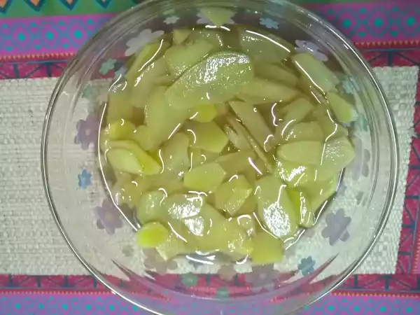 Receita Gengibre agridoce - aperitivo