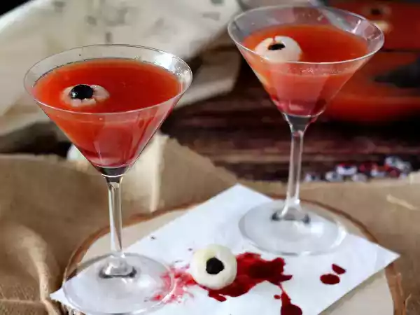 Receita Cocktail sanguíneo de halloween (sem álcool)
