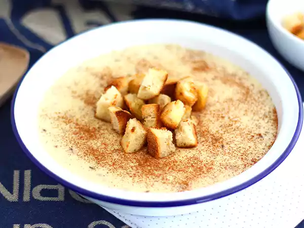 Receita Las gachas, creme de andaluzia de anis e canela