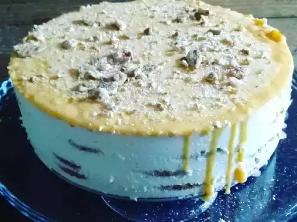 Receita Tarte de natas e bolacha maria com creme custard