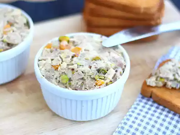 Receita Rillettes de frango e mostarda
