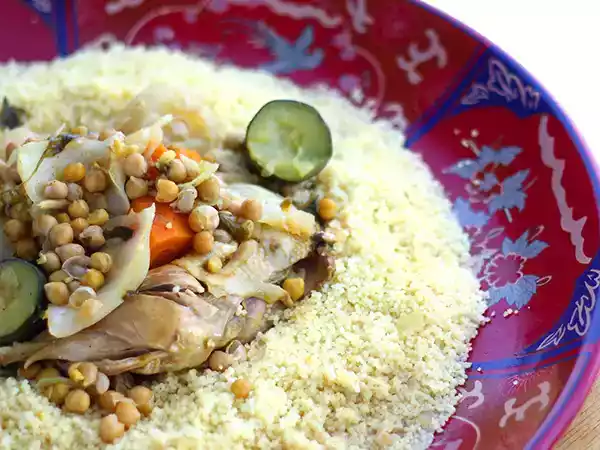 Receita Cuscuz tradicional marroquino de frango