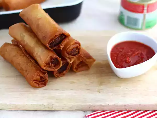 Receita Nems de pizza