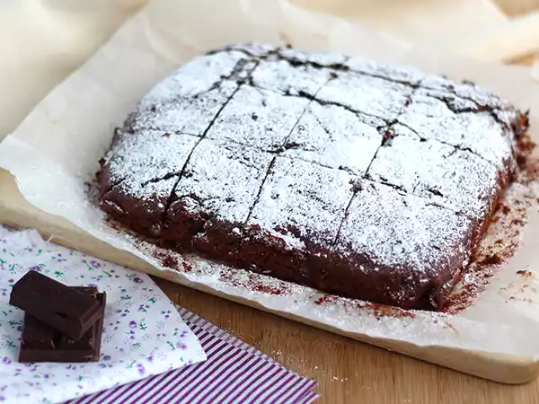 Receita Brownie vegano, sem ovos, nem leite