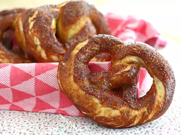 Receita Bretzels / pretzels / bresel / brezel