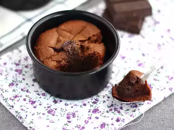 Receita Fondant de chocolate sem glúten / petit gâteau