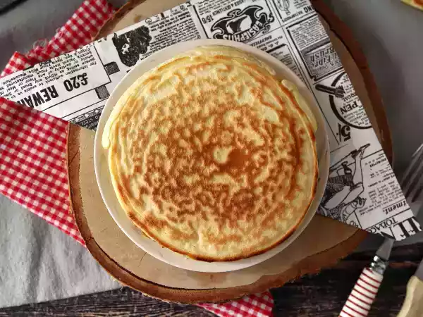 Receita Panquecas de queijo versão croque monsieur