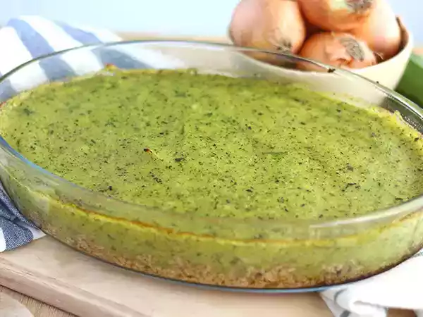 Receita Empadão/escondidinho vegano de curgete/abobrinha e tofu