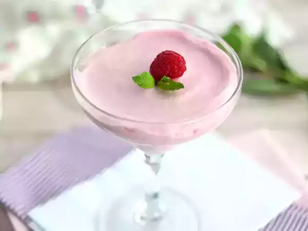 Receita Mousse de framboesa fácil