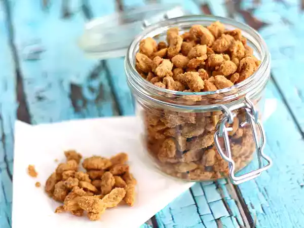 Receita Amendoim praliné (amendoim caramelizado)
