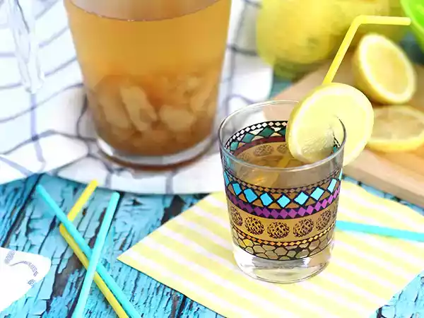 Receita Chá gelado de pêssego