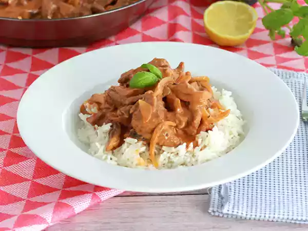 Receita Estrogonofe de carne (strogonoff ), receita com vídeo