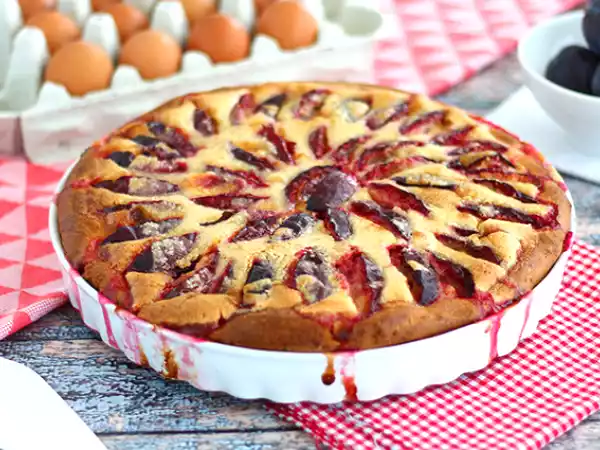 Receita Tarte/torta brioche de ameixas