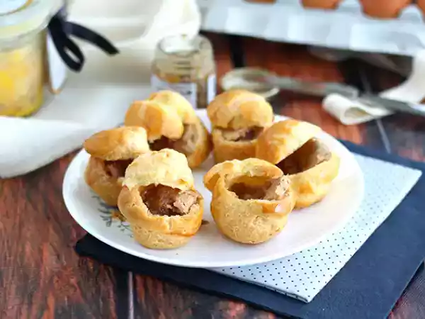 Receita Choux com foie gras