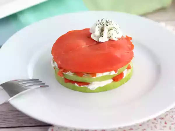 Receita Mil folhas de salmão
