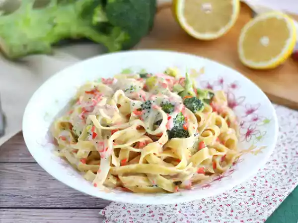 Receita One pot pasta - salmão e brócolis