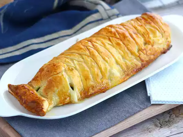 Receita Folhado de bacalhau fresco