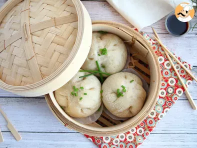 Receita Pão bao (ou bao bun), um pão cozido a vapor