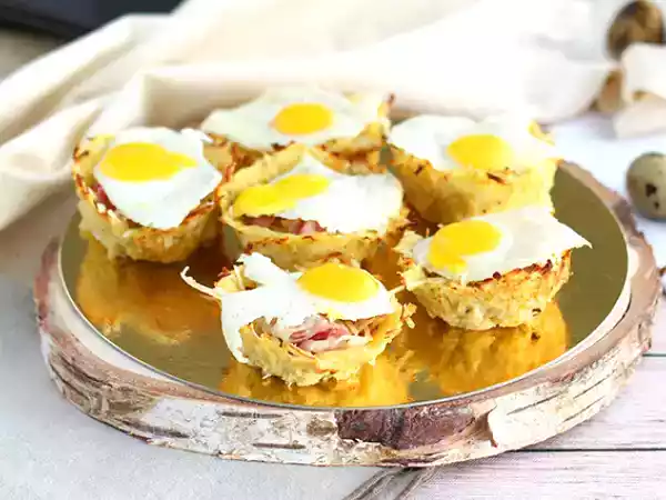 Receita Ninho de páscoa (feito com batatas)