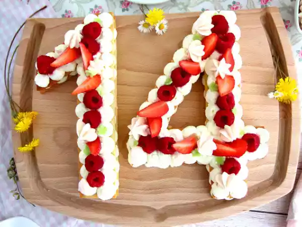 Receita Bolo de número (number cake)