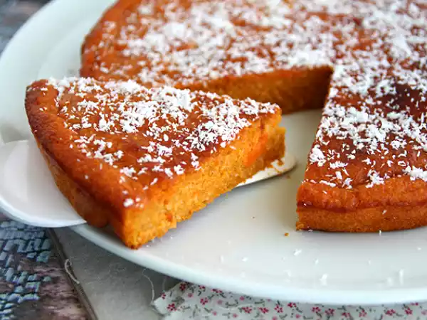 Receita Bolo de batata doce com coco ralado