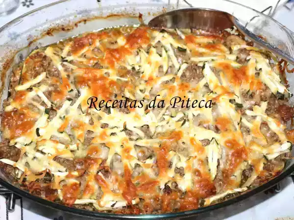 Receita Lasanha à piteca (de courgette)