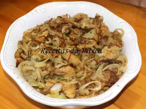 Receita Bacalhau à algarvia delicioso