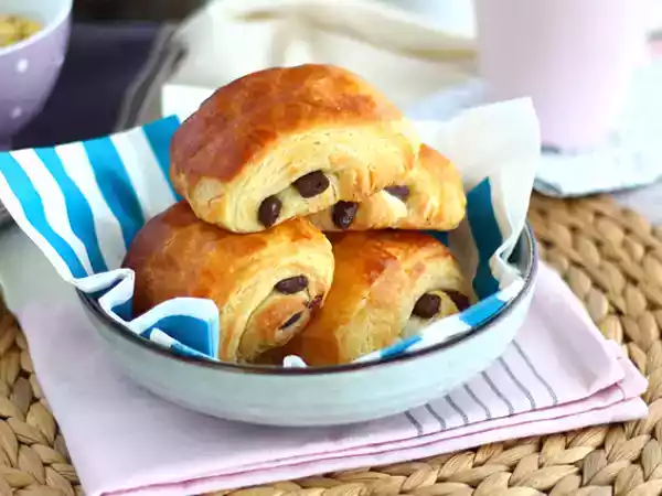 Receita Croissant de chocolate (pão de chocolate)