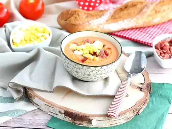 Receita Salmorejo (sopa fria espanhola)