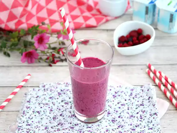 Receita Lassi de frutos vermelhos (batido de frutos vermelhos)