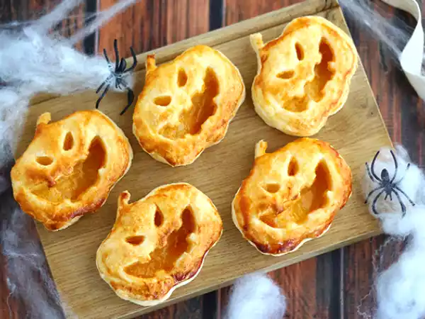Receita Folhados de halloween