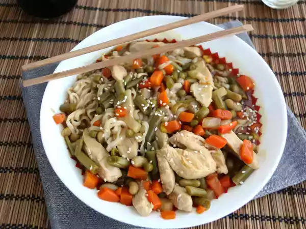 Receita Frango xadrez (express)