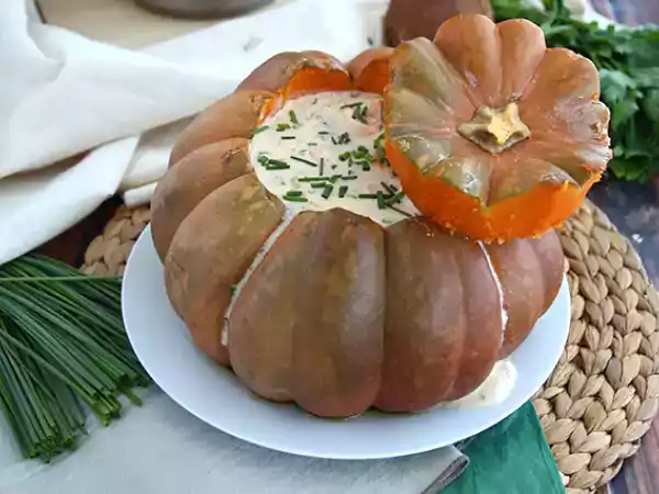 Receita Camarão na moranga com leite de côco: receita cremosa e irresistível